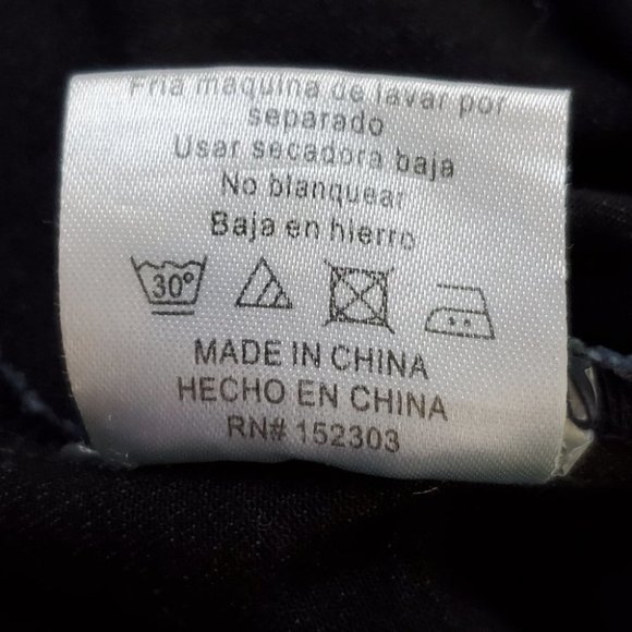 Red Jeans NYC Graphic Denim Jean Shift Dress Size S - Picture 13 of 13